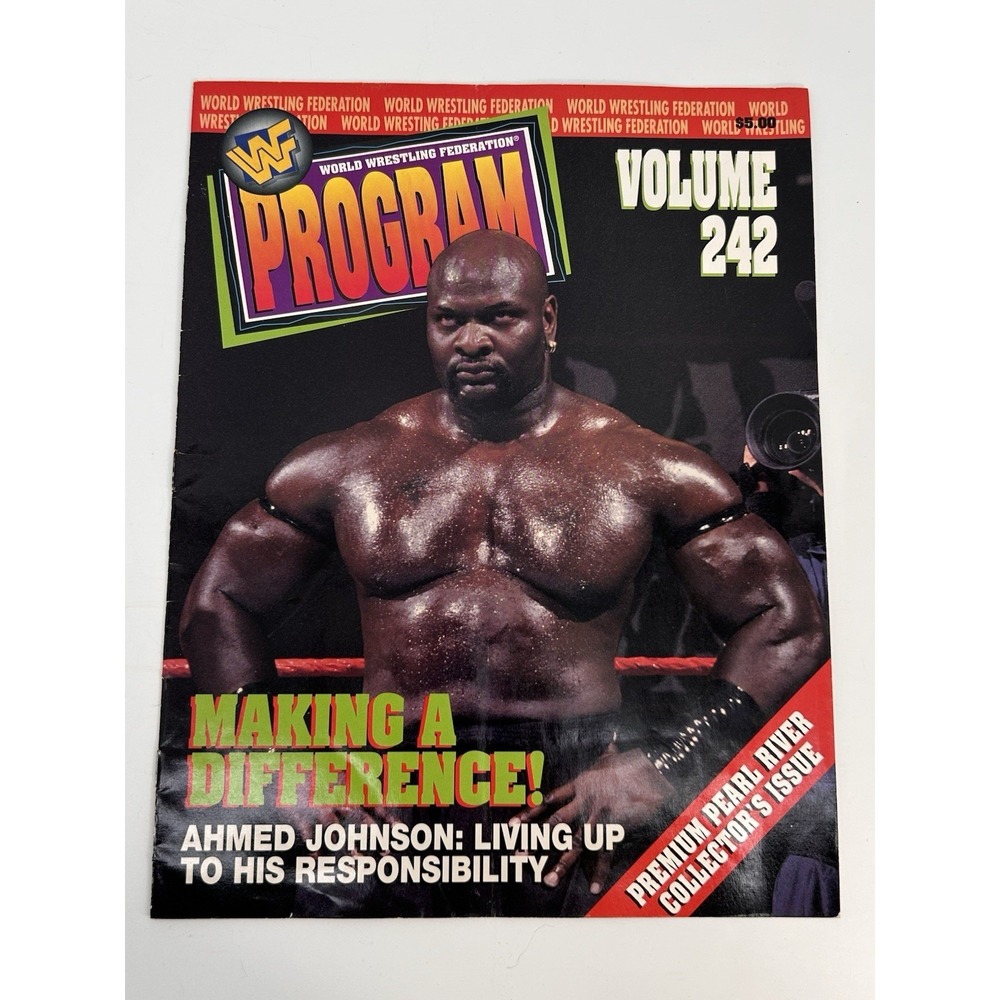 1997 WF World Wrestling Federation Program #242 Pearl River Collector's Issue
